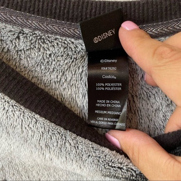 Disney Mickey Mouse Fleece Pajama Pullover Top Sleepwear Women's Size Medium - Picture 5 of 7